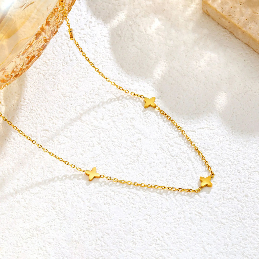 Golden Star Charm Necklace