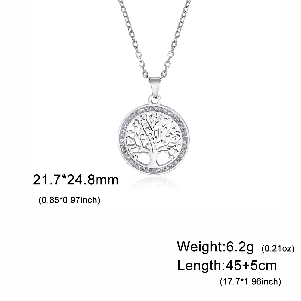 Golden Harmony Tree of Life Necklace