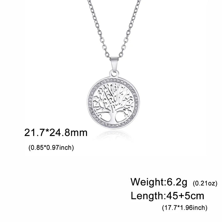 Golden Harmony Tree of Life Necklace