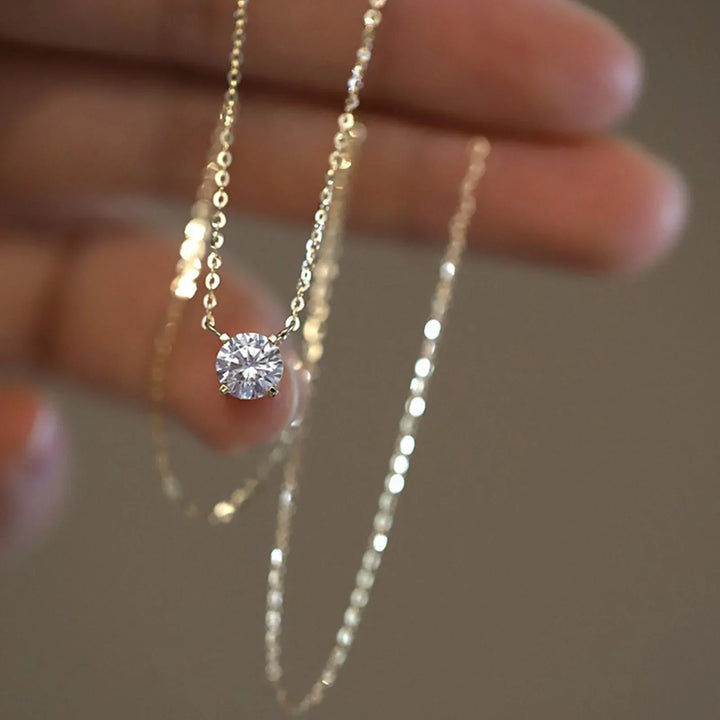 Gold Plated Zircon Necklace