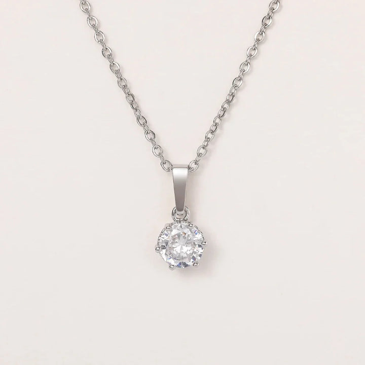 Classic Zirconia Pendant Necklace