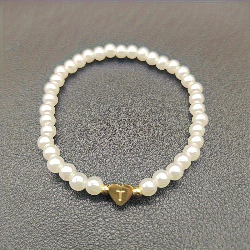 A-Z Heart Initial Bracelet